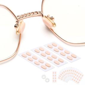 img 4 attached to 👃 100 Pairs Soft Foam Nose Pads: Anti-Slip & Self-Adhesive for Glasses, Comfortable & Makeup-Friendly (Nude Color)