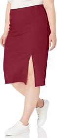 img 1 attached to Effortlessly Stylish: Drop Womens Veronique Waist Skirt for Modern Women's Clothing