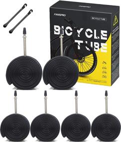 img 4 attached to 🚲 FANSPRO Road Bike Inner Tubes 700x35-43c, 60mm Presta Valve, Premium Quality Butyl Tube - 6 Pack + 2 Tire Levers