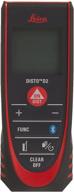 📏 leica 838725 disto d2 new 330ft laser distance measure with bluetooth 4.0, black/red, compact design logo