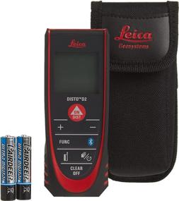 img 1 attached to 📏 Leica 838725 DISTO D2 New 330ft Laser Distance Measure with Bluetooth 4.0, Black/Red, Compact Design