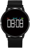 💪 fitness tracker smartwatch for men and women - waterproof blood pressure, heart rate, sleep & step monitor logo