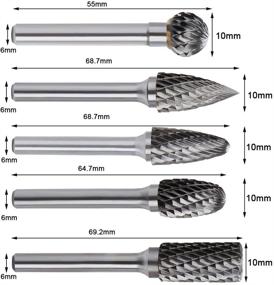 img 3 attached to Double Cut Carbide Rotary Burrs