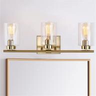 🛁 kostomo brass gold bathroom light fixtures - vintage wall sconces for modern bath lighting логотип