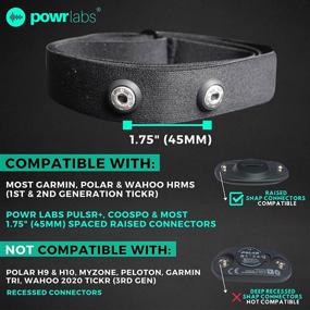 img 3 attached to 🏋️ Enhance Your Heart Rate Monitor Experience with Powr Labs M-XXL Heart Rate Monitor Strap Replacement for Wahoo Tickr, Polar H7, Garmin HRM Coospo Chest Straps