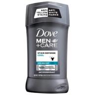 dove men+care antiperspirant deodorant stick stain defense cool 2.7: reliable 4-pack for effective protection logo