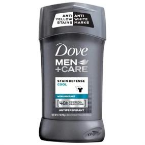 img 1 attached to Dove Men+Care Antiperspirant Deodorant Stick Stain Defense Cool 2.7: Reliable 4-Pack for Effective Protection