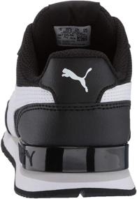 img 2 attached to 👟 PUMA Unisex-Baby Carson 2 Metallic Mesh Hook and Loop Sneaker Black-Gold, Size 4 Toddler: Stylish and Comfortable Footwear for Little Feet