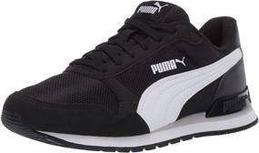 img 4 attached to 👟 PUMA Унисекс-Детские кроссовки Carson 2 с металлической сеткой на липучке Черно-золотого цвета, размер 4 для малышей: Стильная и комфортная обувь для маленьких ножек