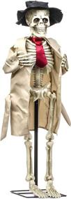 img 4 attached to Spooky 40inch Electronic LED Skeleton Ghost West with Creepy Sounds - Perfect Indoor/Outdoor Halloween Decoration