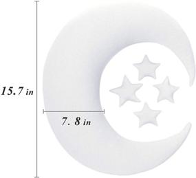 img 3 attached to Улучшите снимки новорожденных с набором подушек в форме полумесяца - звездные подушки, позиционные бобышки и многое другое!