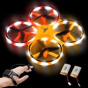 img 4 attached to 🚁 SIX FOXES Hand Operated Drone: Gravity Sensor RC Drone with Double Colors LED Lights – Perfect Christmas and Birthday Gift for Kids!