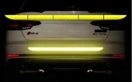 автомобильная отражающая задняя задняя крышка крыльев заднего бампера true line сигнальные молдинговые наклейки безопасности (желтые) логотип