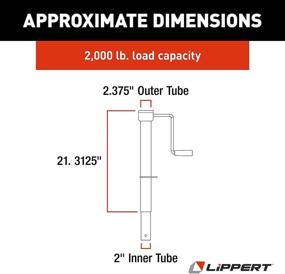 img 3 attached to Lippert 285420 боковой винтовой кран языка с крепежными элементами - черный (стандартный размер)