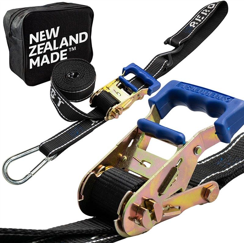 motorcycle ratchet tiedown system carabiner 로고