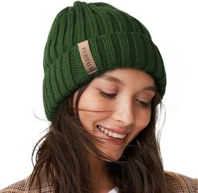 img 4 attached to FURTALK Beanie Double Cotton Chunky Outdoor Recreation and Hiking & Outdoor Recreation Clothing