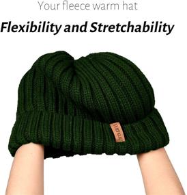 img 3 attached to FURTALK Beanie Double Cotton Chunky Outdoor Recreation and Hiking & Outdoor Recreation Clothing