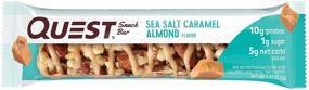 img 2 attached to Палочка для перекуса Quest Nutrition Sea Salt Caramel Almond: высокое содержание белка, низкое содержание углеводов, без глютена, дружественное кето - упаковка из 12 штук