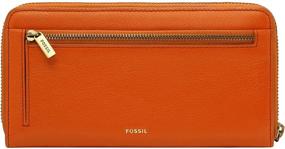 img 3 attached to 👜 Fossil Logan Around Clutch Brown: Stylish Women's Handbags & Wallets with Wristlet Functionality