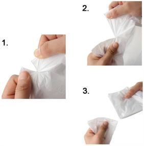 img 1 attached to 🗑️ 100 Count Small Clear Bathroom Trash Bags, Office Wastebasket Liners - 3 Gallon Garbage Bags for Restroom, Home Bins