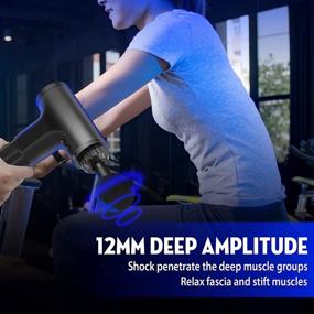 img 1 attached to 🔋 Premium Handheld Massage Gun: Portable & Rechargeable Body Massager for Deep Muscle Relief, 6-Speed Cordless Device with 4 Attachments, Super Quiet