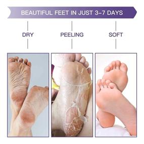 img 1 attached to 👣 Raxurt Foot Peel Exfoliating Mask 3 Pack: Say Goodbye to Rough, Cracked Heels and Dead Skin!