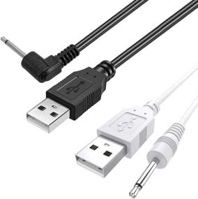 img 2 attached to 🔌 PChero 2 Packs USB Adapter Cord 2.5mm: Replacement DC Charger Charging Cable