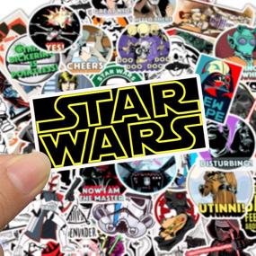 img 3 attached to Set of 50 Star Wars Mixed Stickers 🌟 - Popular Laptop Water Bottles Phone Case Notebook Decal Variety