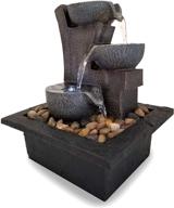 🌈 aura meditation fountain: serene 3 tiered led waterfall from danner manufacturing, inc. logo