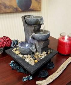 img 3 attached to 🌈 Aura Meditation Fountain: Serene 3 Tiered LED Waterfall from Danner Manufacturing, Inc.