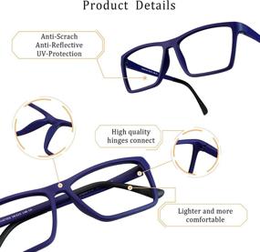 img 3 attached to 👓 LifeArt Round Lens Bifocal Reading Glasses: Blue Light Blocking Eyewear for Women and Men, 2.00 Magnification - Anti Glare, Reduces Eyestrain, Enhances Visual Comfort