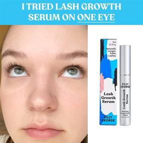 img 1 attached to Silly George Lash Growth Serum: Enhance Eyelash & Eyebrow Growth Naturally for Fuller, Longer, and Bolder Results - Cruelty Free!