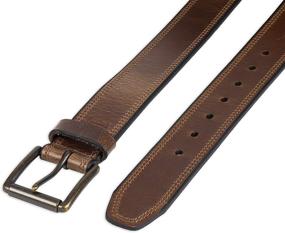 img 1 attached to 👔 Levis Double Rivet Leather Belt: Stylish Men's Accessory for Fashionable Belts