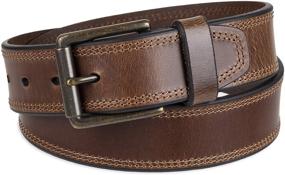 img 3 attached to 👔 Levis Double Rivet Leather Belt: Stylish Men's Accessory for Fashionable Belts