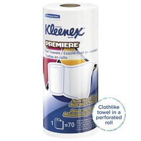 img 2 attached to 🧺 Kimberly Clark Professional Premier Kitchen Paper Towels (13964), Cloth-Like Softness, Perforated, 24 Rolls / Case, 70 Kleenex Paper Towels / Roll, White