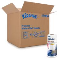 🧺 kimberly clark professional premier kitchen paper towels (13964), cloth-like softness, perforated, 24 rolls / case, 70 kleenex paper towels / roll, white logo