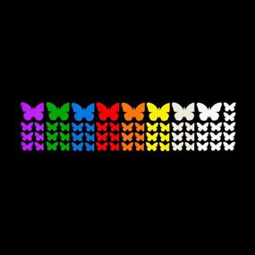 img 1 attached to Enhanced Visibility Reflective Decals - Butterflies Kit