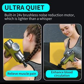 img 3 attached to Ultimate Muscle Relief: Handheld Percussion Massage Gun with 6 Interchangeable Heads, 99 Speed Settings - Theragun Legiral