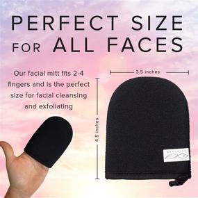 img 1 attached to 🧽 Seraphic Skincare Deep Exfoliating Face Mitt - Facial Exfoliating Scrub, Exfoliator Glove - Face Cleaning Mitten, Self Exfoliator - Chemical-Free Dead Skin Remover, Acne Prevention