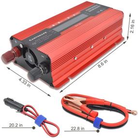 img 2 attached to 🚗 Cantonape 700W/1500W Peak Car Power Inverter DC 12V to 110V AC Converter with LCD Display, Dual AC Outlets, Compact Size, and 2A USB Car Charger - Ideal for Cars, Homes, Laptops