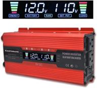 🚗 cantonape 700w/1500w peak car power inverter dc 12v to 110v ac converter with lcd display, dual ac outlets, compact size, and 2a usb car charger - ideal for cars, homes, laptops logo