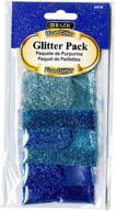 💙✨ bazic blue fine glitter pack - set of 6pcs with sparkly glitter logo