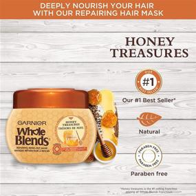 img 2 attached to 🍯 Garnier Whole Blends Repairing Mask - Honey Treasures, 10.1 fl oz