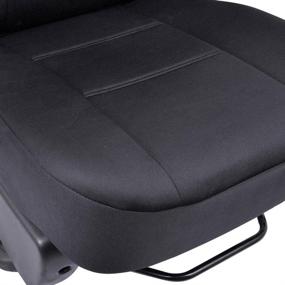 img 1 attached to 🚗 PolyCustom Truck Seat Covers for Chevy Silverado 2009-2013 - EasyWrap Cloth, Black - BDK TS-210-BK TS210BK