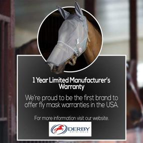 img 2 attached to Optimized Reflective Fly Mask with One Year Warranty - Ears and Nose Cover Included