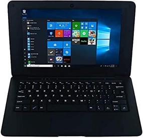 img 2 attached to 【Win10/Office 2010 】 Ultra-Thin Laptop 10.1 inch - AtomX5 Z8350 Quad Core, 2GB RAM/32GB EMMC - High-performance Notebook (2GB+64GB Capacity incl. 32GB Micro SD Card), Black