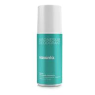 🌿 nasanta women's magnesium deodorant with aloe & chamomile - australian natural formula, aluminum-free, unscented 80ml 2.7fl oz roll on logo