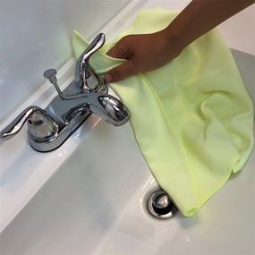 img 1 attached to 🧽 Clear Kleen All Purpose Microfiber Cleaning Towel - Ultimate cleaning solution for kitchens, baths, autos, glass & more - 310 GSM - Soap-free, Durable, Washing & Drying - 16" x 16" - Packs of 4, 8 or 16