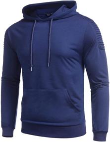 img 1 attached to COOFANDY Men's Athletic Pullover 🏋️ Sweatshirt for Workout and Active Wear