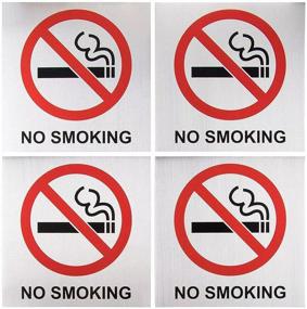 img 4 attached to No Smoking Signs Self Adhesive Restaurants